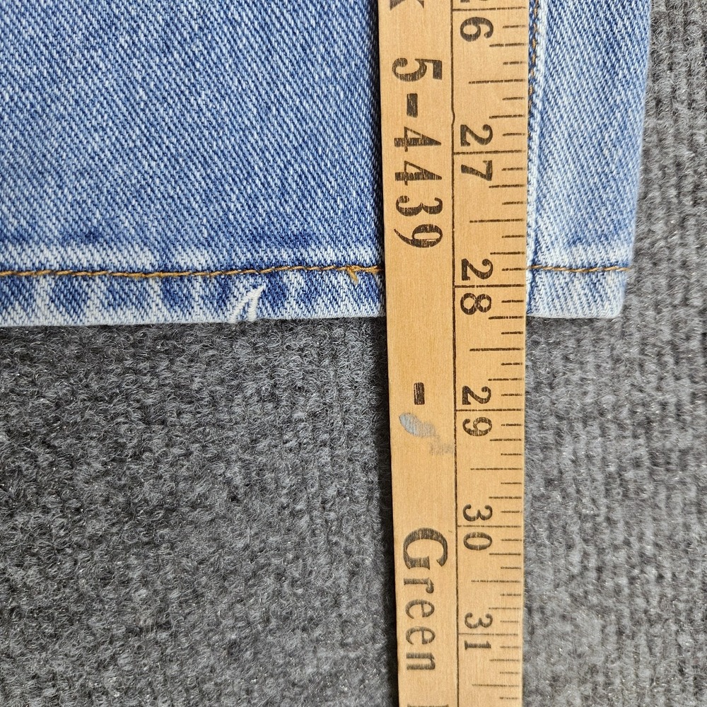 Y2K PacSun Crescent Moon AOP Jeans Sz 26 (fits 28x28) Light Wash Mom Fit Denim - Picture 8 of 9